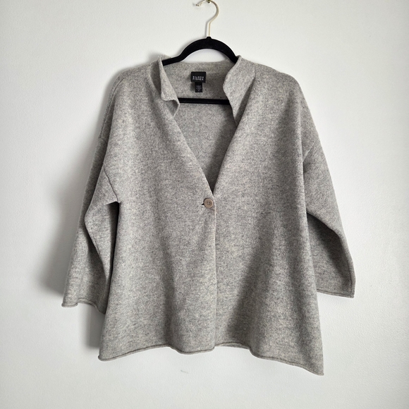Eileen Fisher Sweaters - Eileen Fisher Light Gray Women's Cardigan